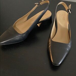Naturalizer Black Slingback Heels